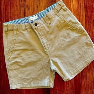 Territory Ahead Men's Flat Front Comfort Fit Waistband Cotton Khaki Short / 35